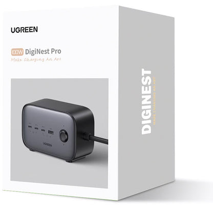 Prodlužovací kabel UGREEN CD270, 2 x Schuko, šedý