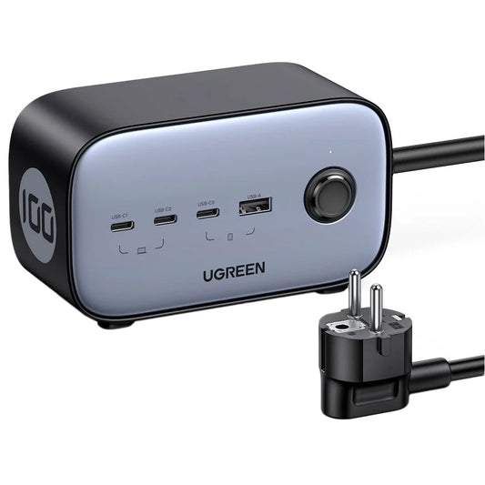 Prodlužovací kabel UGREEN CD270, 2 x Schuko, šedý