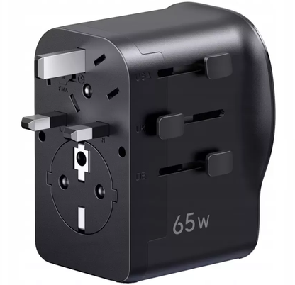 Síťová nabíječka UGREEN Travel S550 (55001), 65W, 3,25A, 1 x USB-A - 2 x USB-C, černá