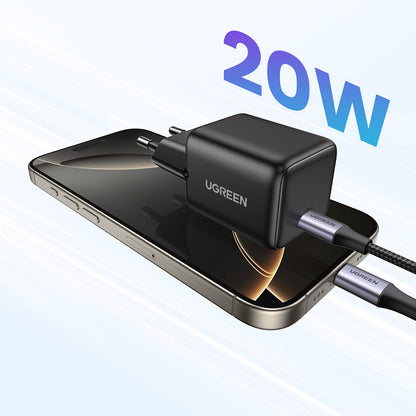 Síťová nabíječka UGREEN X512, 20W, 3A, 1 x USB-C, Černá