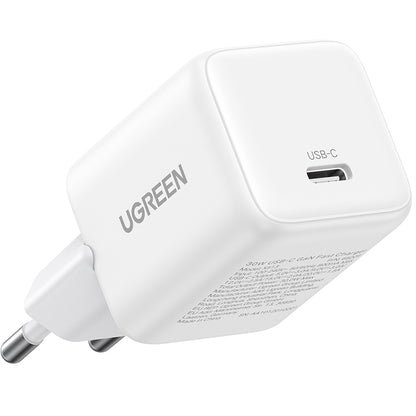 Síťová nabíječka UGREEN X513, 30W, 3A, 1 x USB-C, Bílá
