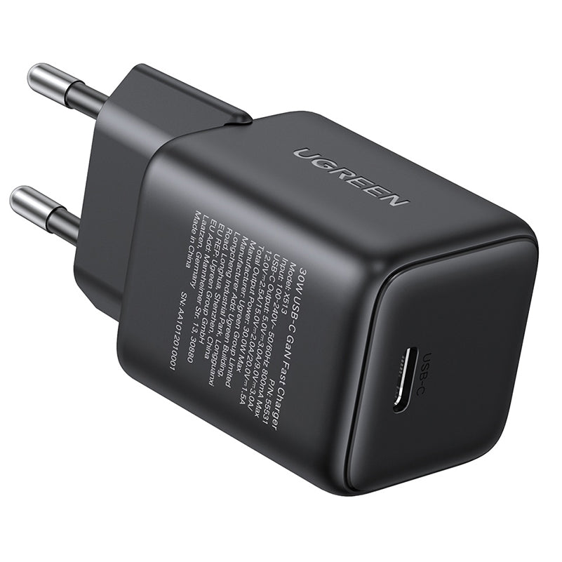 Síťová nabíječka UGREEN X513, 30W, 3A, 1 x USB-C, Černá