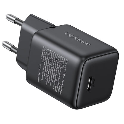 Síťová nabíječka UGREEN X513, 30W, 3A, 1 x USB-C, Černá