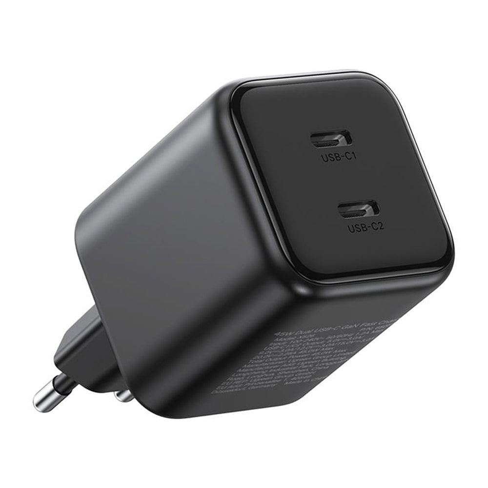 Síťová nabíječka UGREEN X526 (65058), 45W, 3A, 2 x USB-C, černá
