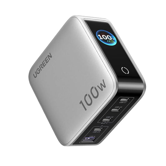 Síťová nabíječka UGREEN X773 (65620B), 100W, 1 x USB-A - 4 x USB-C, šedá