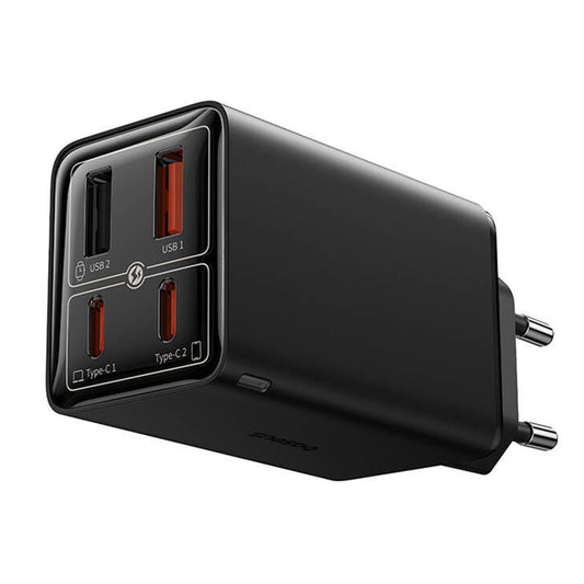 Síťová nabíječka USB-C Baseus GaN 6 Pro, 65W, 3,25A, 2 x USB-A - 2 x USB-C, černá P10162701113113-00