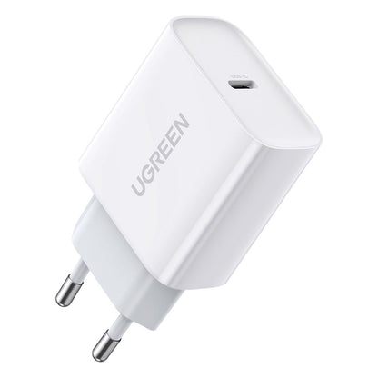 Síťová nabíječka UGREEN CD137, 18W, 3A, 1 x USB-C, Bílá