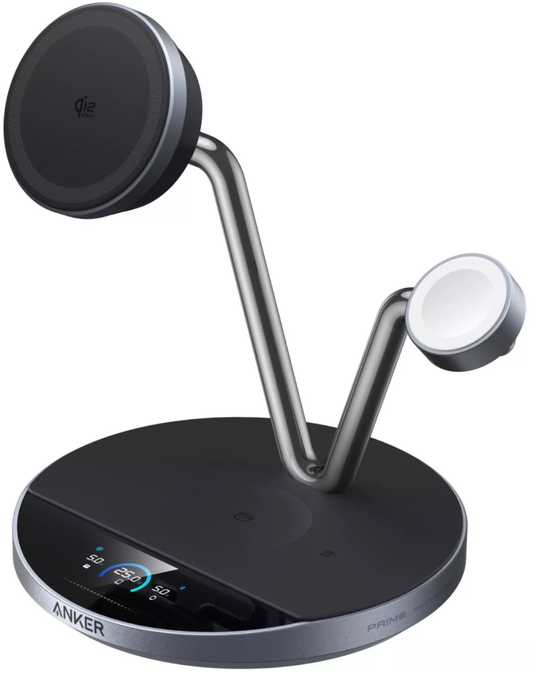 Bezdrátová nabíjecí stanice Anker Prime MagGo AirCool 3v1, 25W, Černá B25X7G11