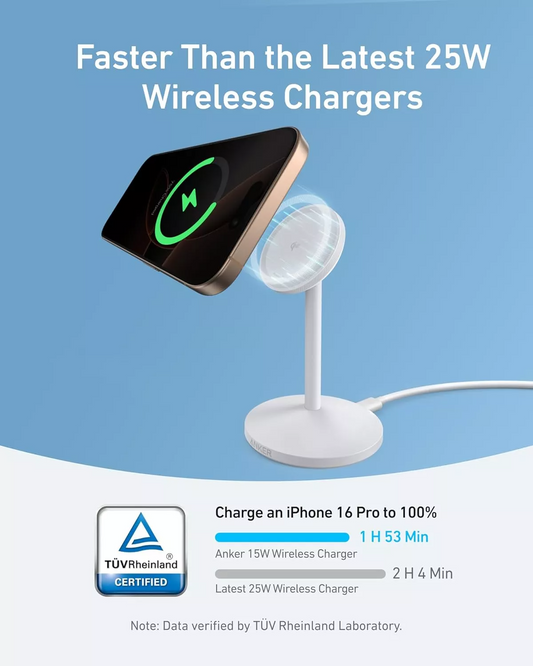 Bezdrátová nabíječka Anker MagGo Stand, 15W, 1.67A, Bílá A25X1H21