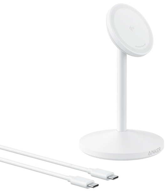 Bezdrátová nabíječka Anker MagGo Stand, 15W, 1.67A, Bílá A25X1H21