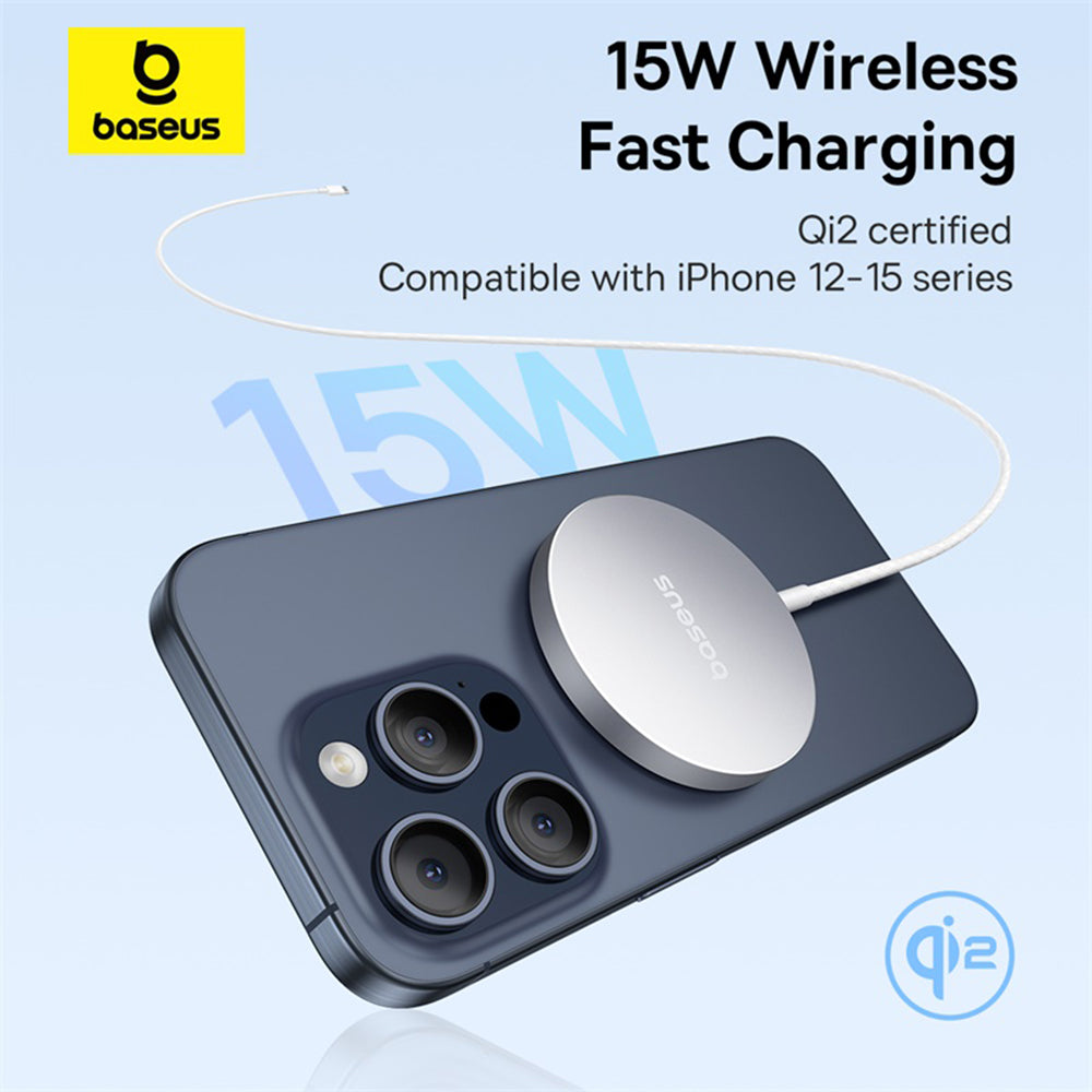 Bezdrátová nabíječka Baseus Simple Mini4 Air, 15W, 1.67A, Stříbrná P10278200S11-00
