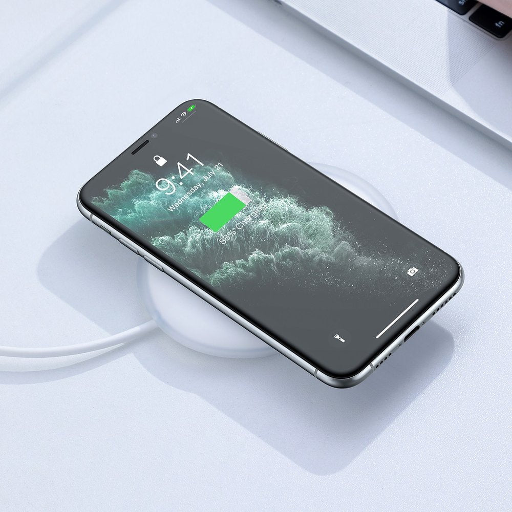 Bezdrátová nabíječka Baseus Jelly, 15W, 1.67A, Bílá WXGD-02