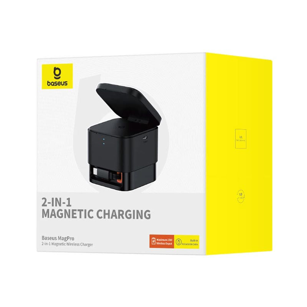 Bezdrátová nabíjecí stanice Baseus MagPro, 25W, 1.67A, 1 x USB-C, černá P10264100123-00