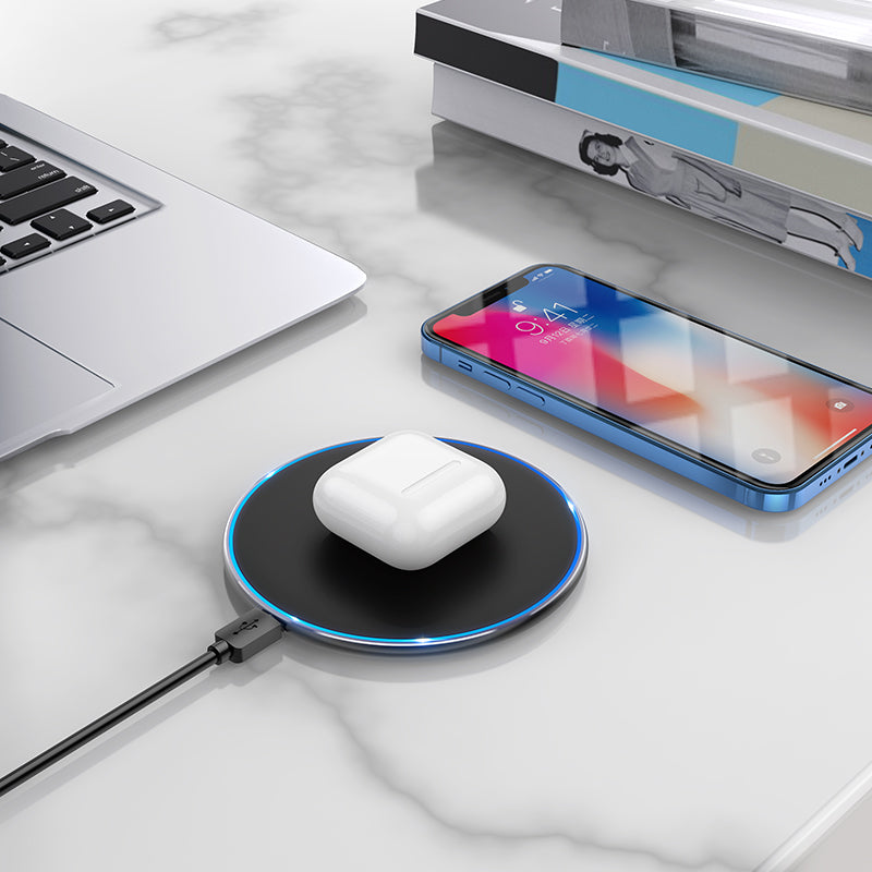 Bezdrátová síťová nabíječka Borofone BQ3 Pro, 15W, 1.67A, Černá