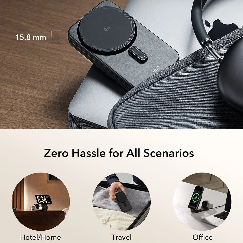 ESR CryoBoost 3in1 Wireless Network Charger, 25W, Black