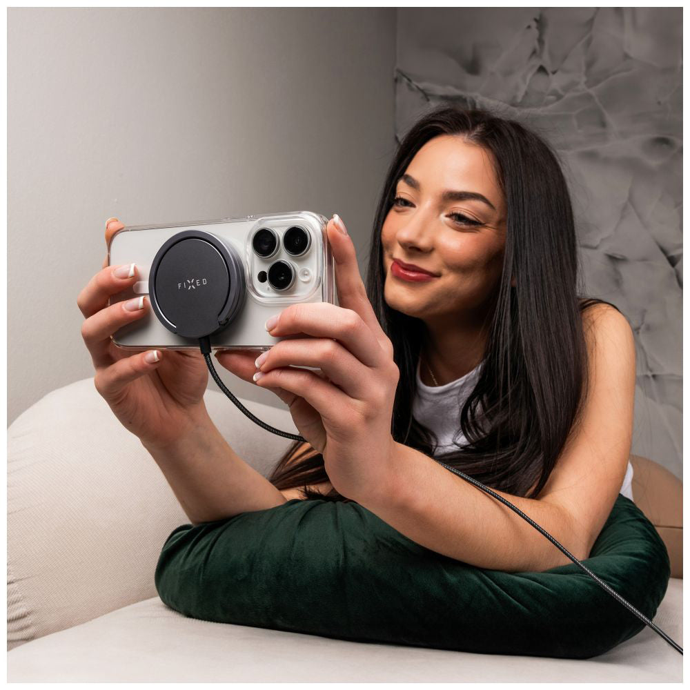 Bezdrátová nabíječka Fixed Ring, 15W, 1.67A, šedá