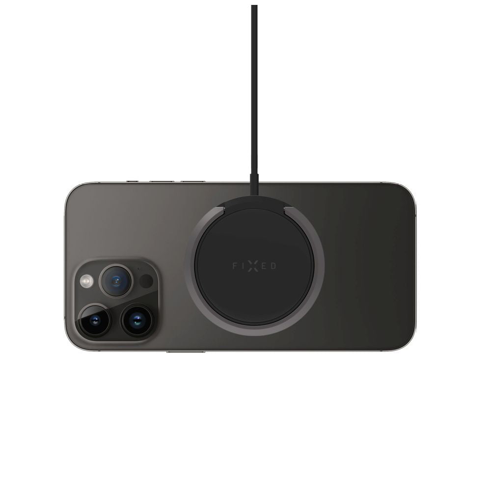 Bezdrátová nabíječka Fixed Ring, 15W, 1.67A, černá