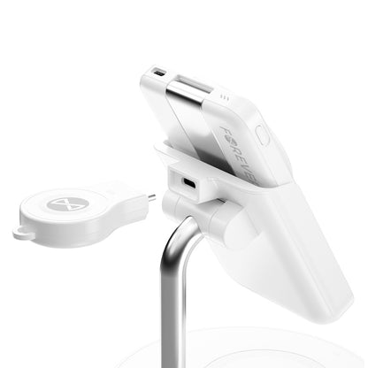 Bezdrátová nabíječka Forever MACS-100 5v1, 20W, 3A, 1 x USB-A, Bílá