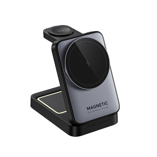 Bezdrátová nabíječka HAVIT W3103 3v1, 15W, 1.67A, černě šedá