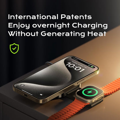 Bezdrátová síťová nabíječka Lisen 2v1, 15W, 1.67A, Černá YL0324100013