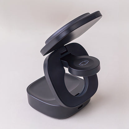 Bezdrátová síťová nabíječka MaXlife MXWC-06 3v1, 15W, 1.67A, Černá