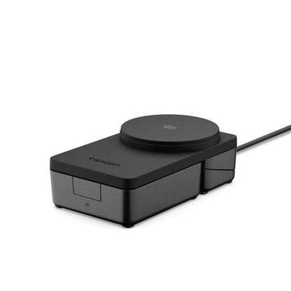 Bezdrátová nabíjecí stanice Spigen EF323MQ Essential 3v1, 25W, černá ACH10398