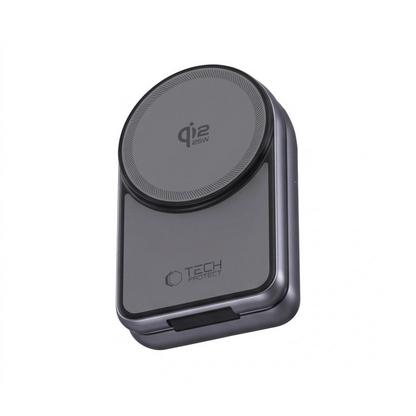 Bezdrátová síťová nabíječka Tech-Protect A53 3v1, 25W, šedá