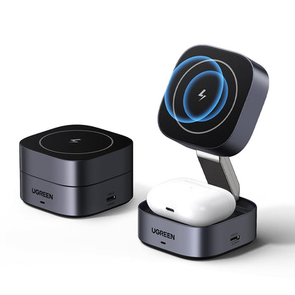 UGREEN W526 3in1 Wireless Network Charger, 20W, 1.67A, 1 x USB-C, Black