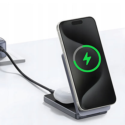 Bezdrátová síťová nabíječka UGREEN W528 2v1, 20W, 1.67A, Bílá