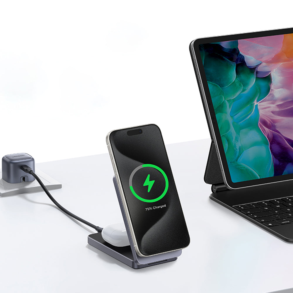 UGREEN W706 2in1 Wireless Network Charger, 20W, 1.67A, Black
