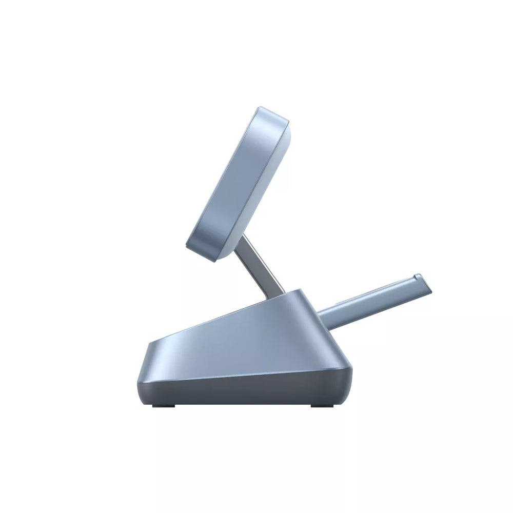 Bezdrátová nabíjecí stanice UGREEN W711 3v1, 25W, 1.67A, Modrá