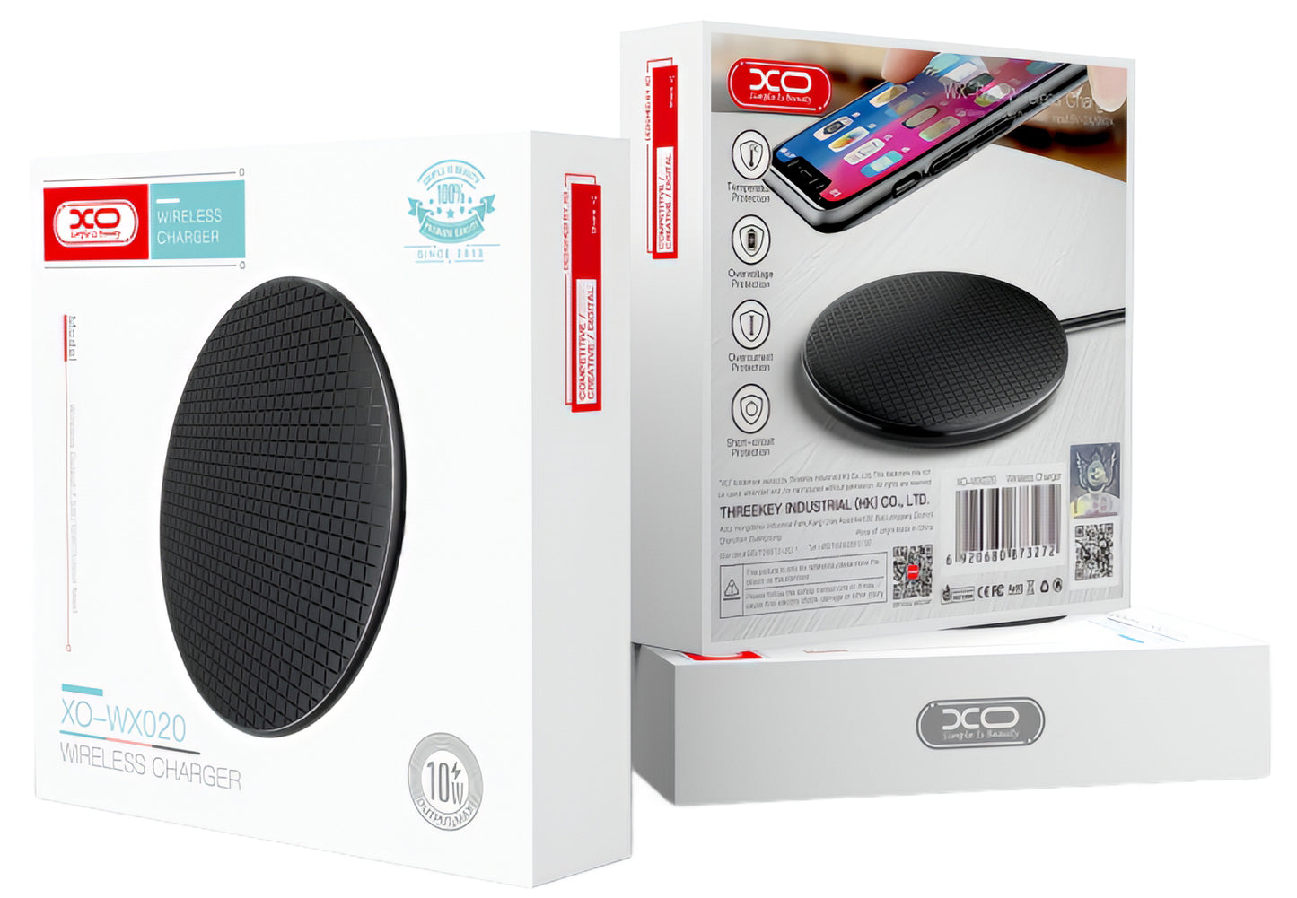 Bezdrátová síťová nabíječka XO Design WX020, 15W, 1.67A, Černá