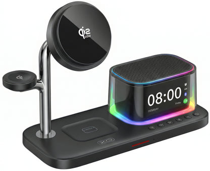 Bezdrátová síťová nabíječka XO Design CX045 3v1, 25W, černá