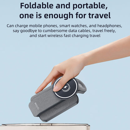 Bezdrátová nabíječka Yesido DS26 3v1, 15W, 1.67A, šedá