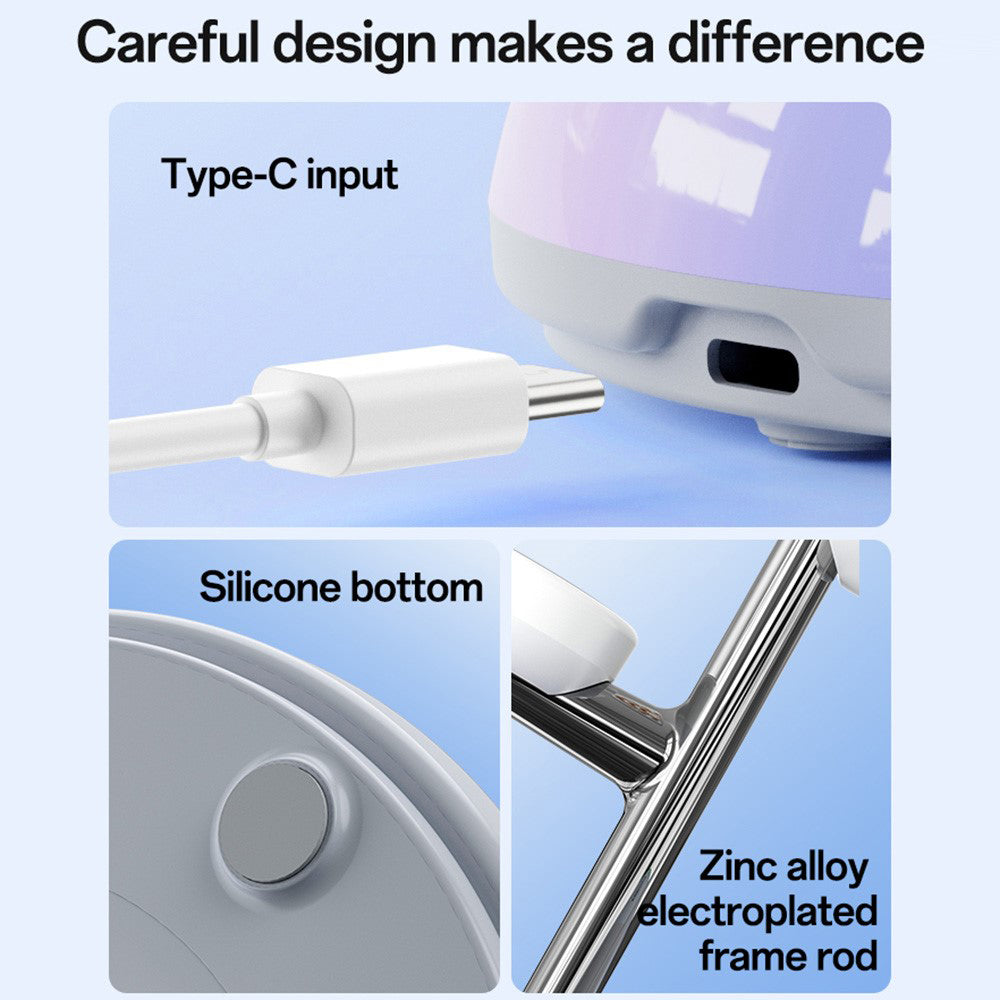 Bezdrátová nabíječka Yesido DS31 3v1, 15W, 1.67A, Bílá