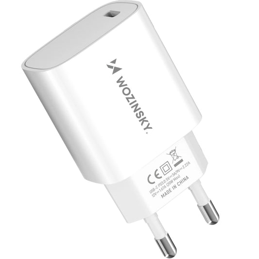 Síťová nabíječka WZK WGWCCW, 20W, 3A, 1 x USB-C, bílá
