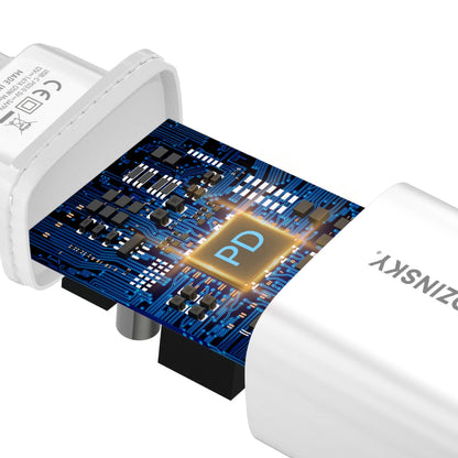 Síťová nabíječka WZK WGWCCW, 20W, 3A, 1 x USB-C, bílá