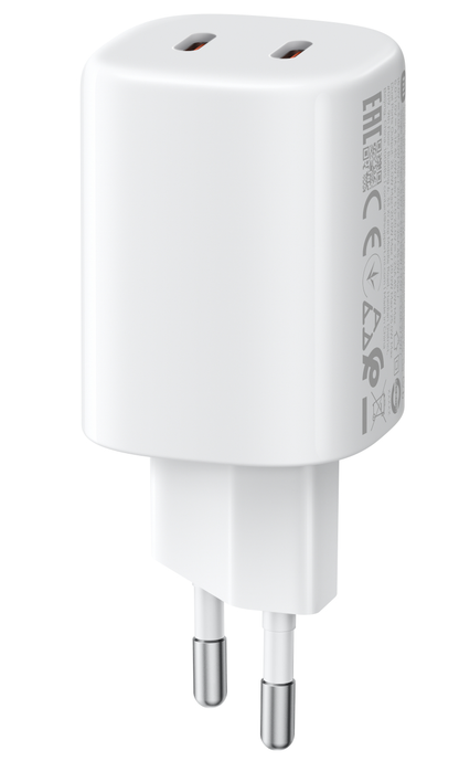 Síťová nabíječka Xiaomi Nano Turbo, 45W, 3A, 2 x USB-C, bílá BHR087OEU