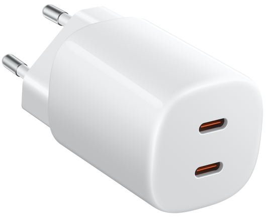 Síťová nabíječka Xiaomi Nano Turbo, 45W, 3A, 2 x USB-C, bílá BHR087OEU