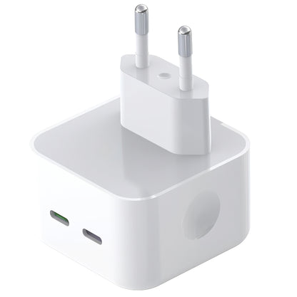 Nabíječka síťová XO Design L102, 35W, 3A, 2 x USB-C, Bílá