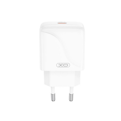 XO Design L141 Network Charger, 20W, 3A, 1 x USB-C, White