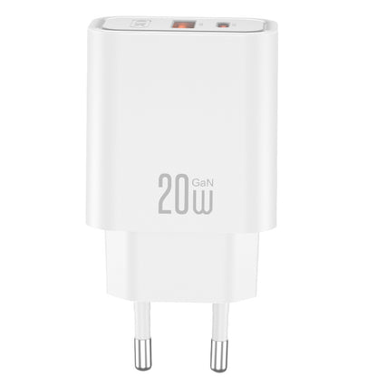 Síťová nabíječka XO Design CE40, 20W, 3A, 1 x USB-A - 1 x USB-C, bílá