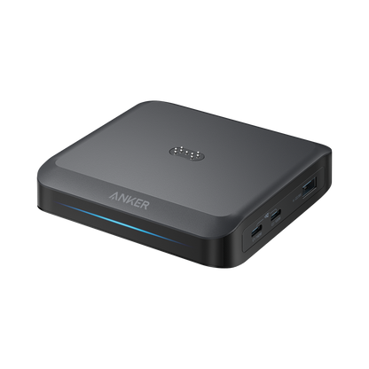 Nabíjecí stanice Anker pro externí baterii Prime, 150W, 5A, 1 x Pogo Pin - 1 x USB-A - 2 x USB-C, Černá A1903G11
