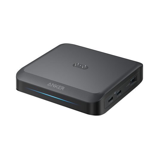 Nabíjecí stanice Anker pro externí baterii Prime, 150W, 5A, 1 x Pogo Pin - 1 x USB-A - 2 x USB-C, Černá A1903G11