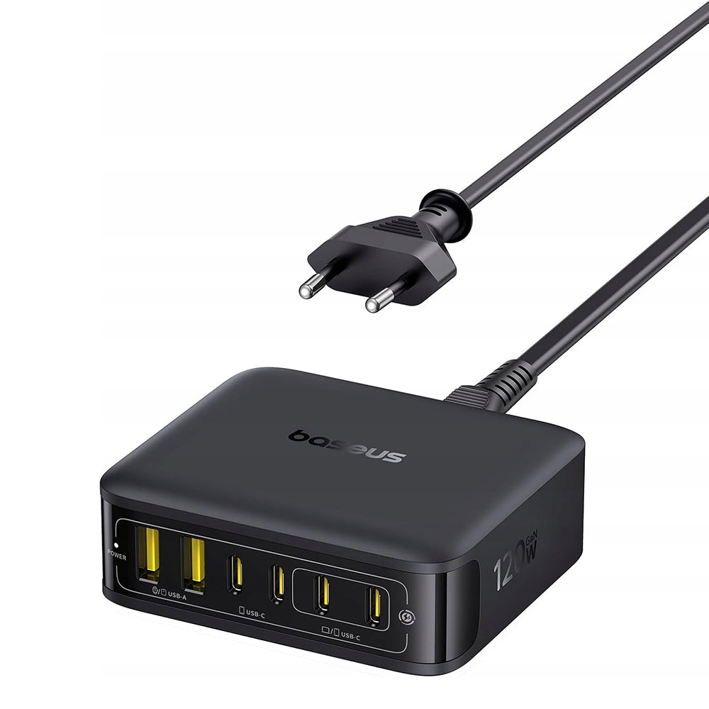 Nabíječka Baseus EnerFill FH21, 120W, 3.25A, 2 x USB-A - 4 x USB-C, Černá E0120T00