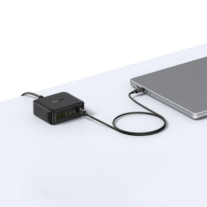Nabíječka Baseus EnerFill FH21, 120W, 3.25A, 2 x USB-A - 4 x USB-C, Černá E0120T00