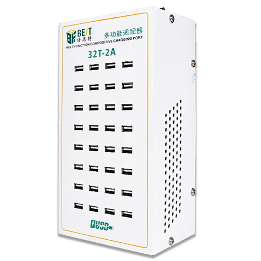 Nabíječka stanice Best 32T-2A, 2A, 32 x USB-A, bílá