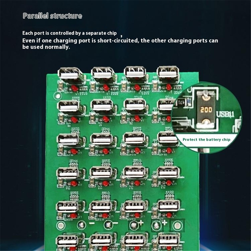 Nabíječka stanice Best 32T-2A, 2A, 32 x USB-A, bílá