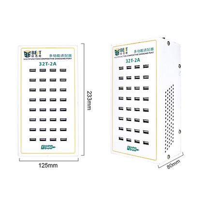 Nabíječka stanice Best 32T-2A, 2A, 32 x USB-A, bílá