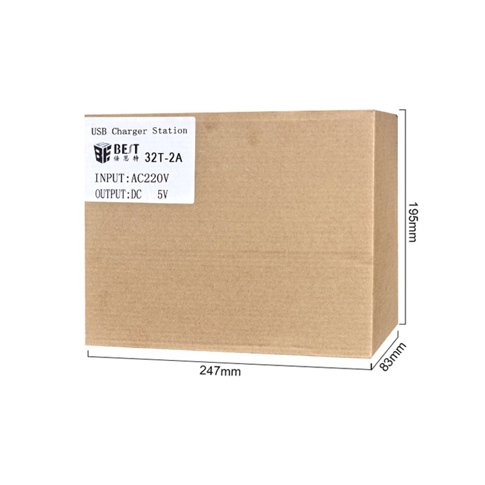 Nabíječka stanice Best 32T-2A, 2A, 32 x USB-A, bílá